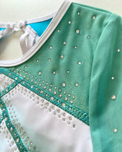 Load image into Gallery viewer, 3/4 Sleeved Mint Shadow Leotard - Stag Gymnastics Leotards