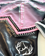 Load image into Gallery viewer, 3/4 Sleeved Pink Shadow Leotard - Stag Gymnastics Leotards