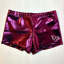 Load image into Gallery viewer, GymtastiX Inverurie and Ellon Club - Blackberry Mystique Shorts - Front - Stag Gymnastics Leotards
