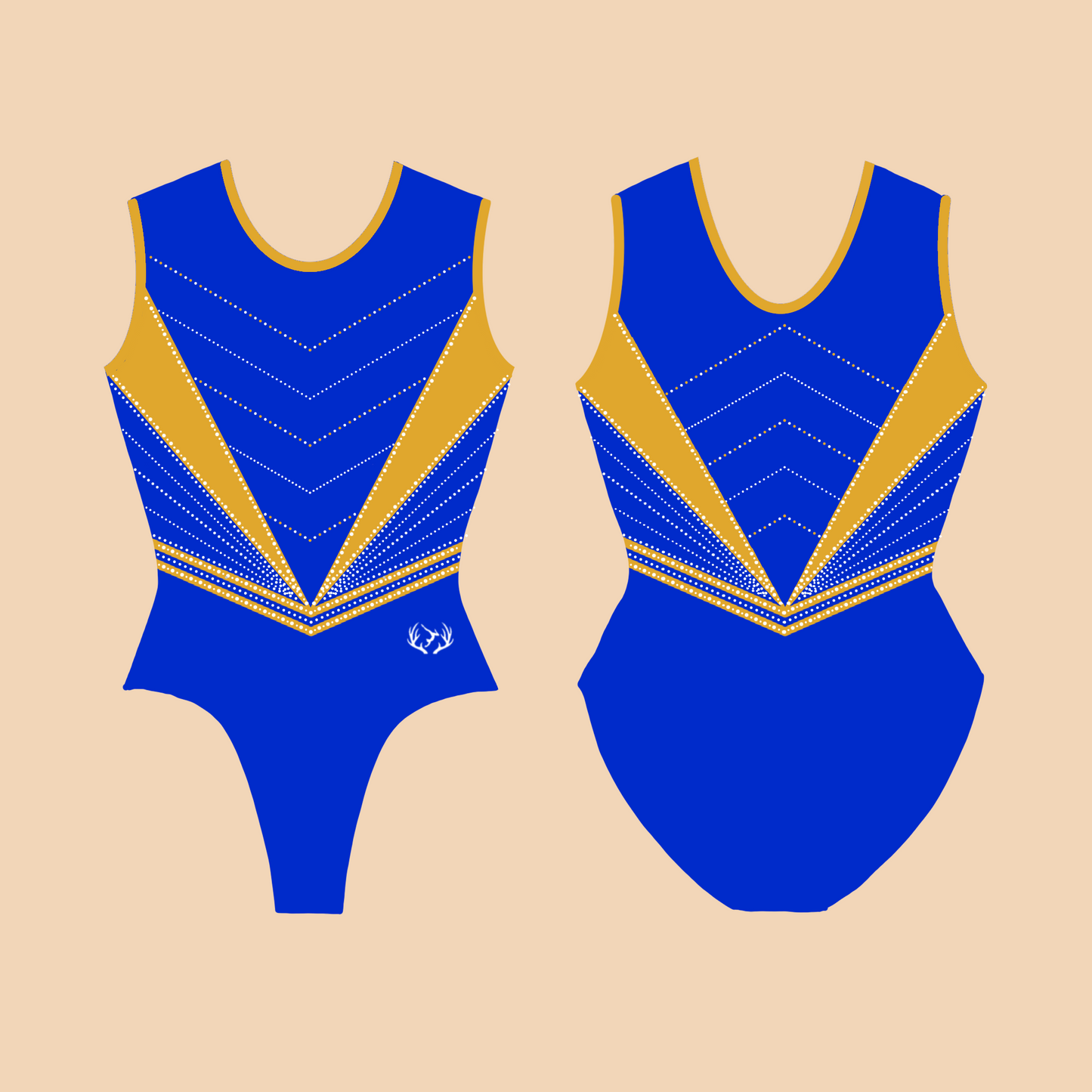 Nemo's Gymnastics Limited - Short Sleeved Advanced Training Leotard - Stag Gymnastics Leotards