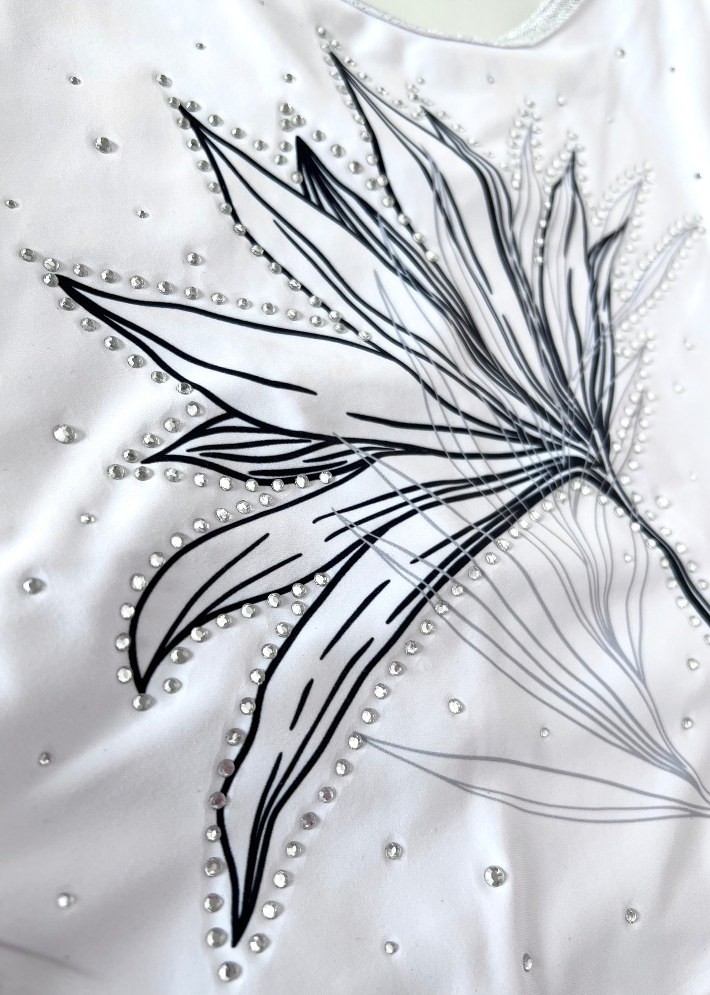 Black Botanical Leotard - Stag Gymnastics Leotards