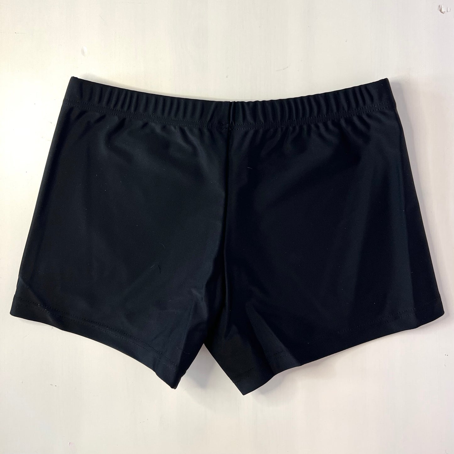 Black Lycra Shorts - Pink Logo