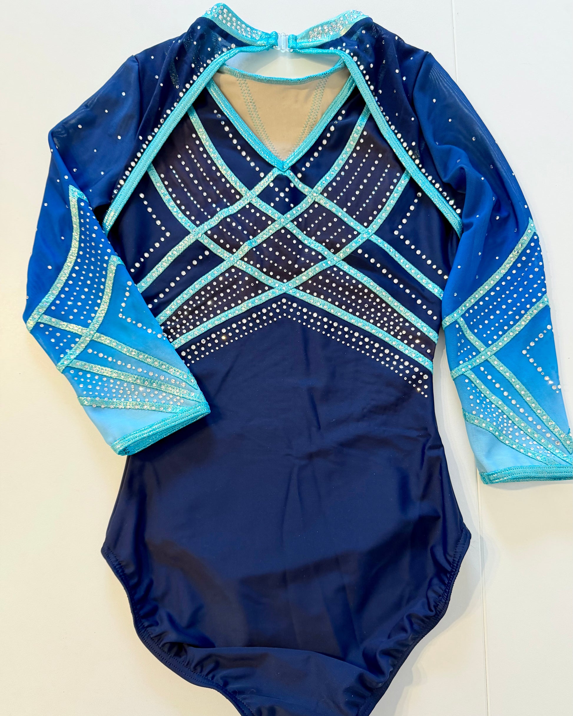 3/4 Sleeved Mint Nova Leotard - Stag Gymnastics Leotards