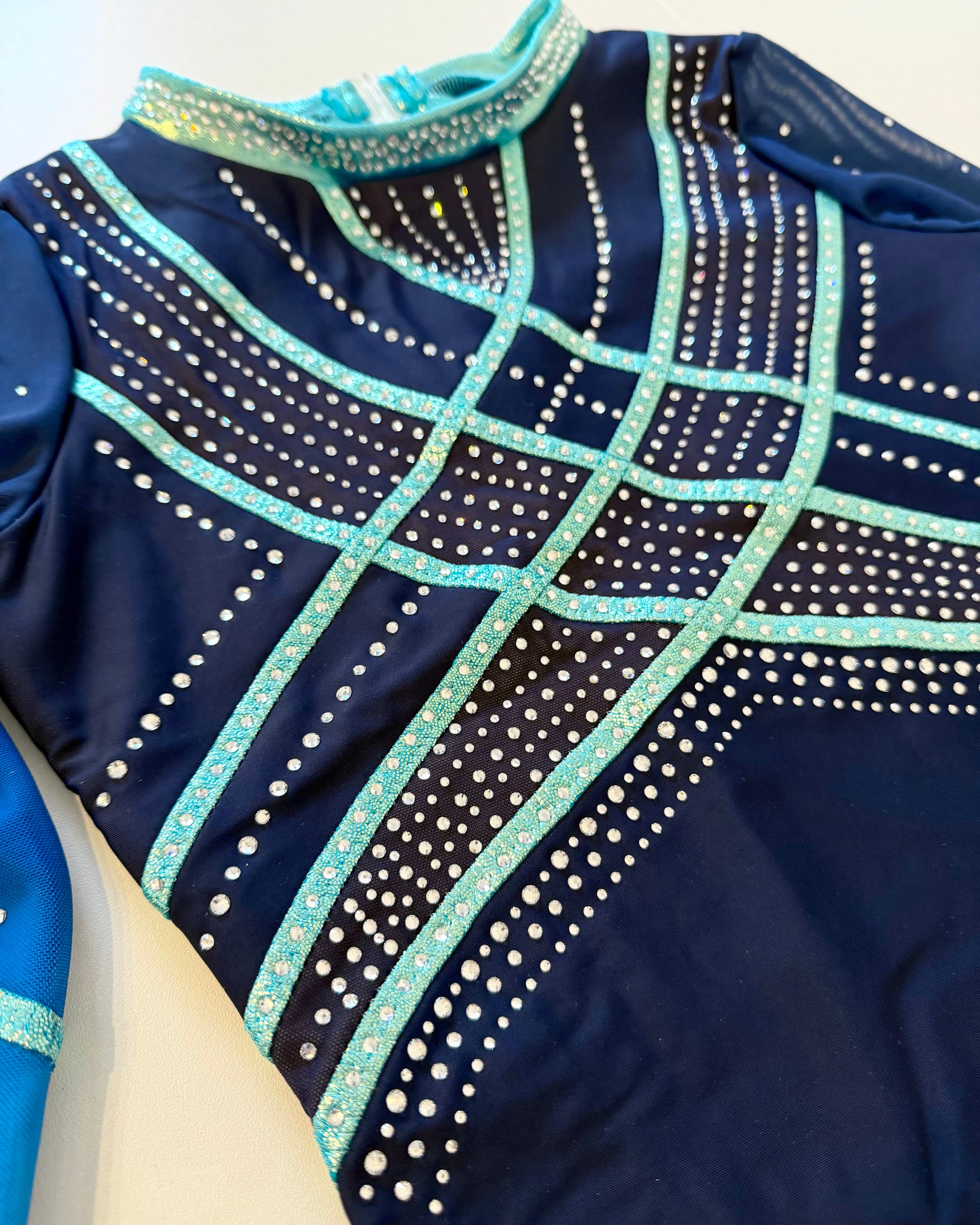 3/4 Sleeved Mint Nova Leotard - Stag Gymnastics Leotards