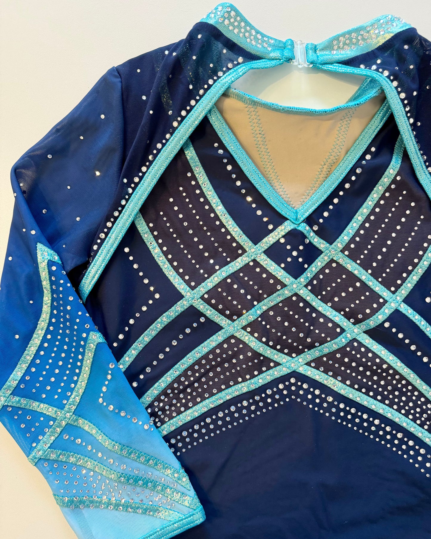 3/4 Sleeved Mint Nova Leotard - Stag Gymnastics Leotards