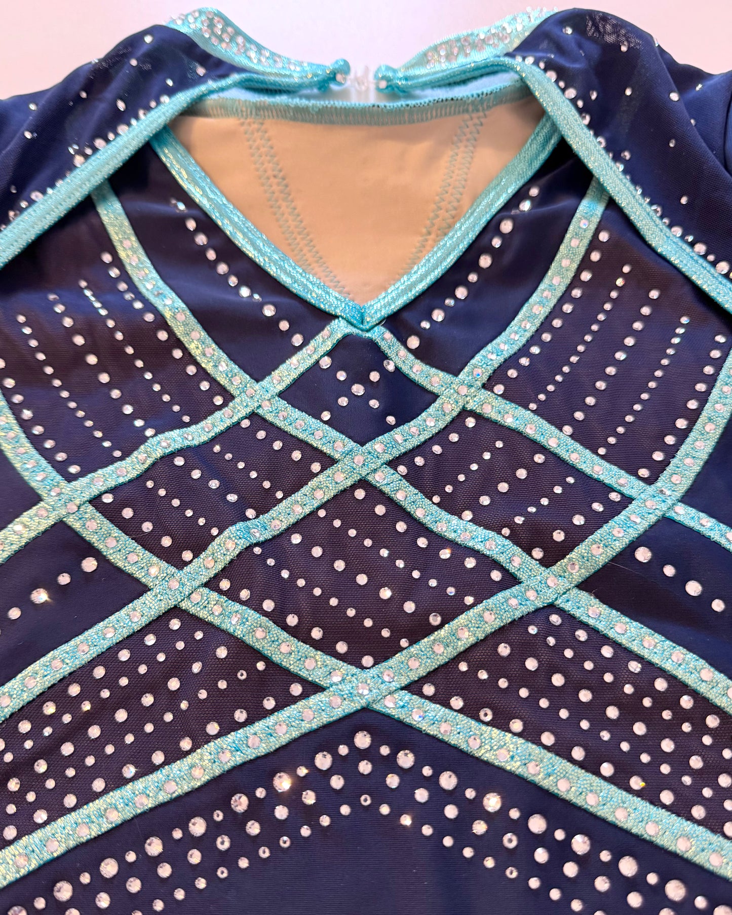 3/4 Sleeved Mint Nova Leotard - Stag Gymnastics Leotards