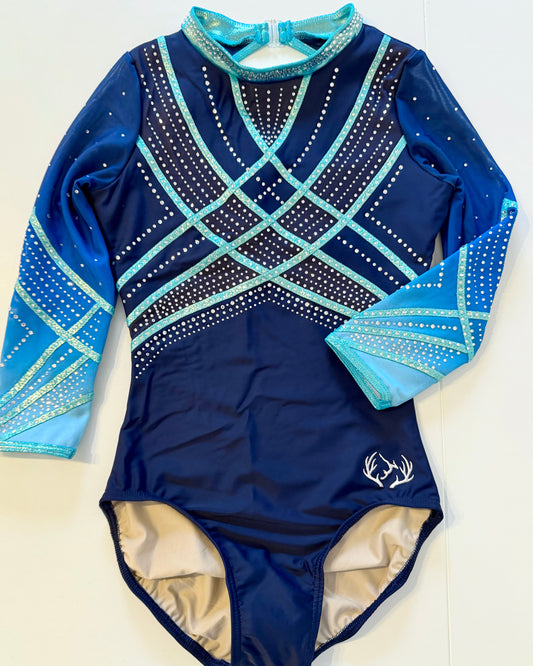 3/4 Sleeved Mint Nova Leotard - Stag Gymnastics Leotards