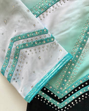 Load image into Gallery viewer, 3/4 Sleeved Mint Shadow Leotard - Stag Gymnastics Leotards
