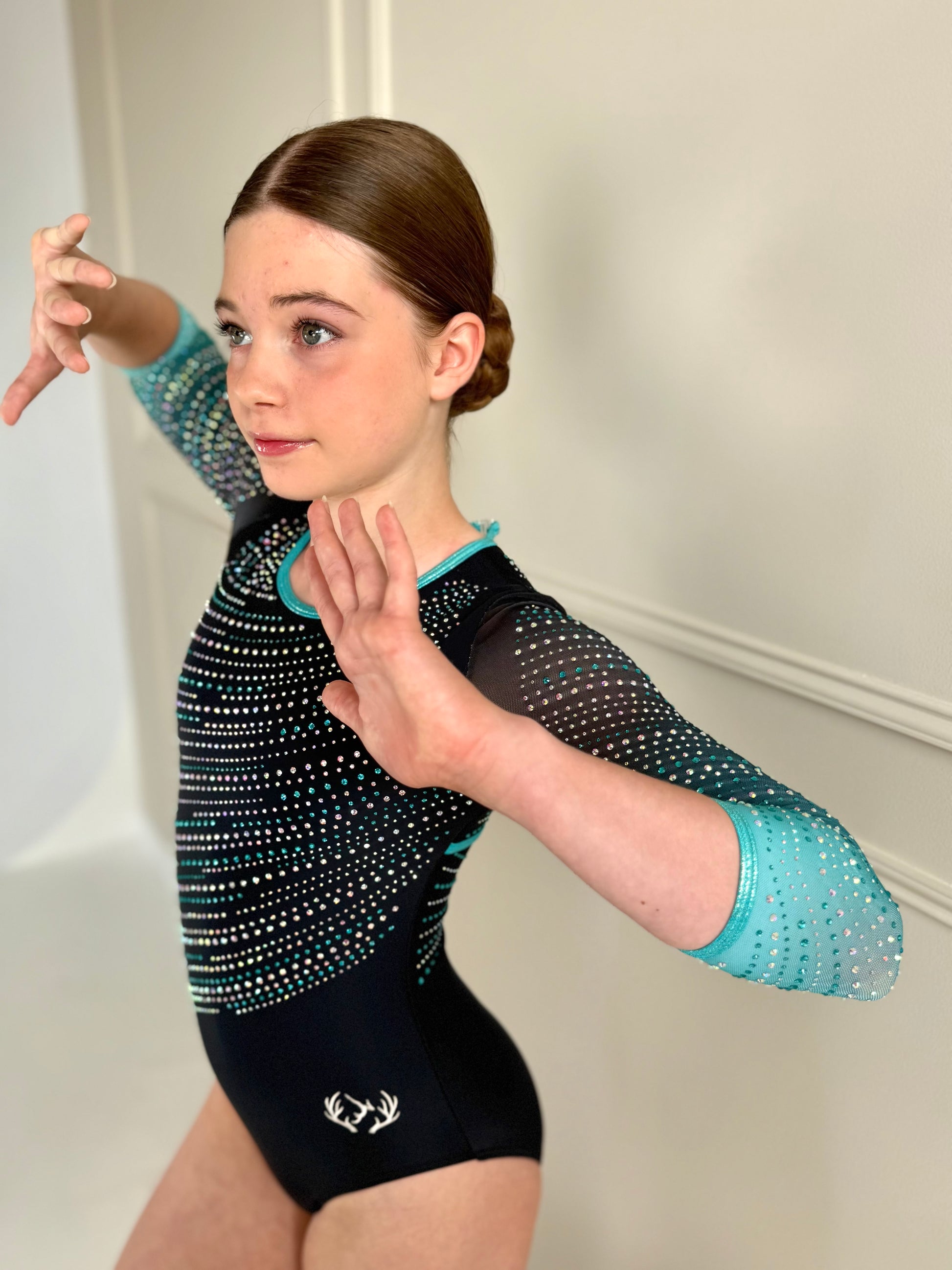Mint competition leotard.