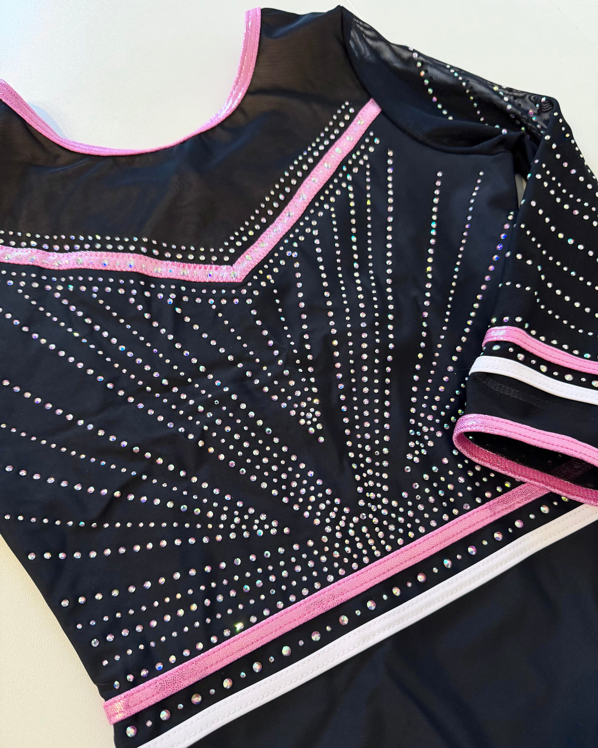 3/4 Sleeved Moonlight Pink Leotard - Stag Gymnastics Leotards