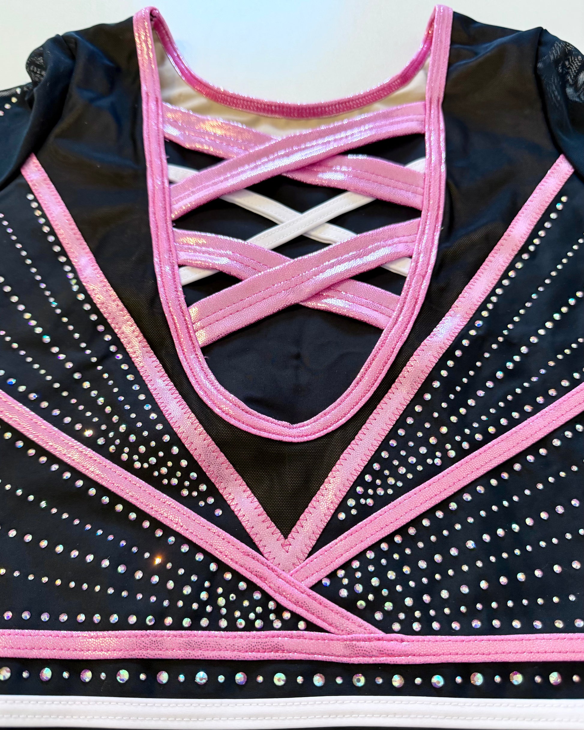 3/4 Sleeved Moonlight Pink Leotard - Stag Gymnastics Leotards