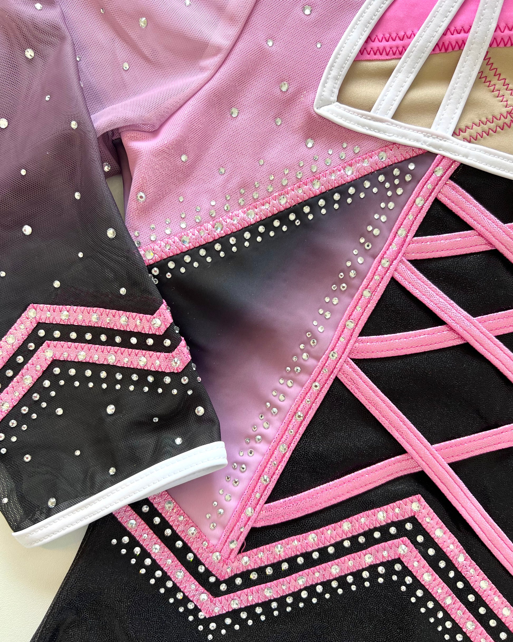 3/4 Sleeved Pink Shadow Leotard - Stag Gymnastics Leotards