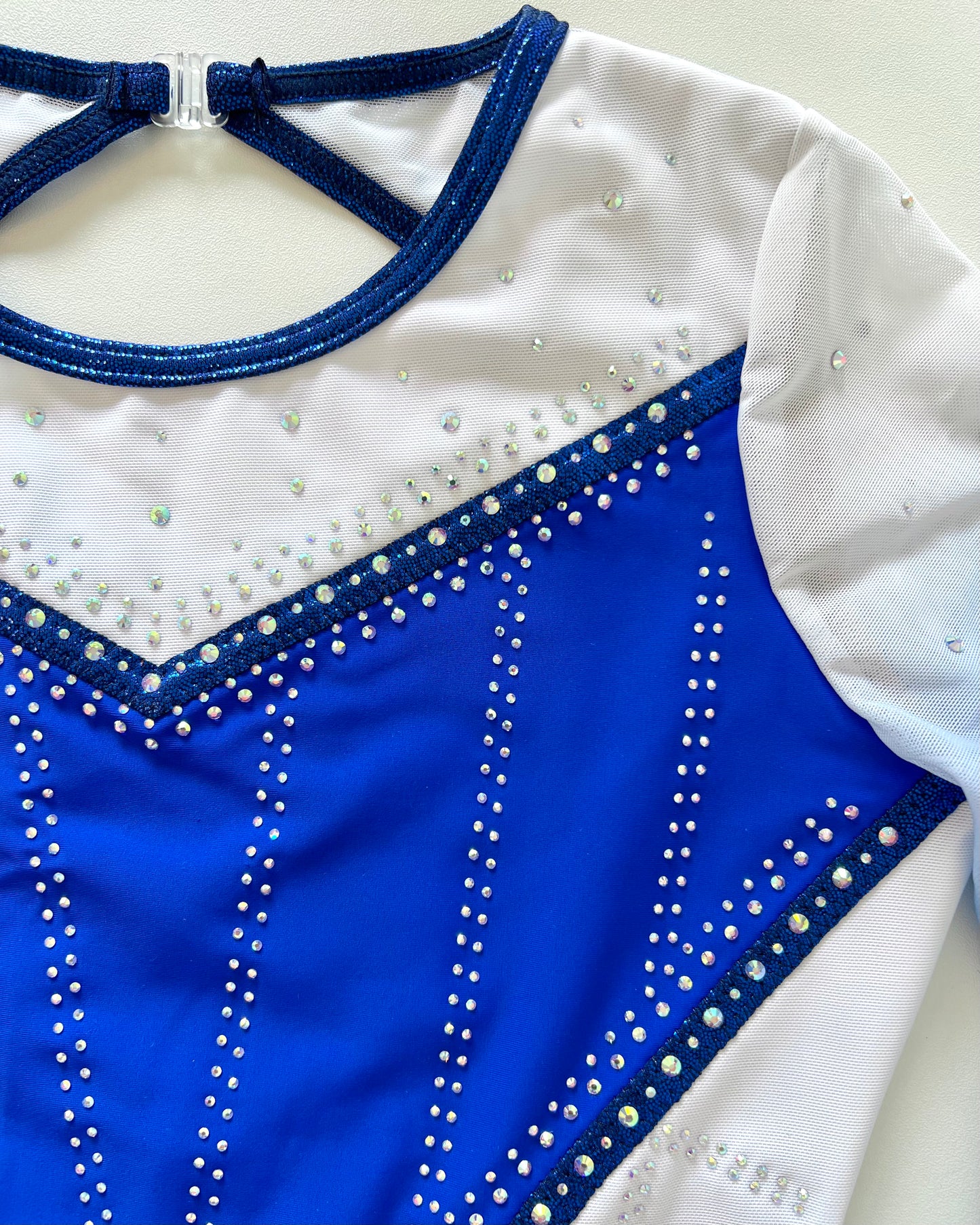 3/4 Sleeved Sapphire Star Leotard - Stag Gymnastics Leotards