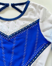 Load image into Gallery viewer, 3/4 Sleeved Sapphire Star Leotard - Stag Gymnastics Leotards
