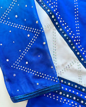 Load image into Gallery viewer, 3/4 Sleeved Sapphire Star Leotard - Stag Gymnastics Leotards
