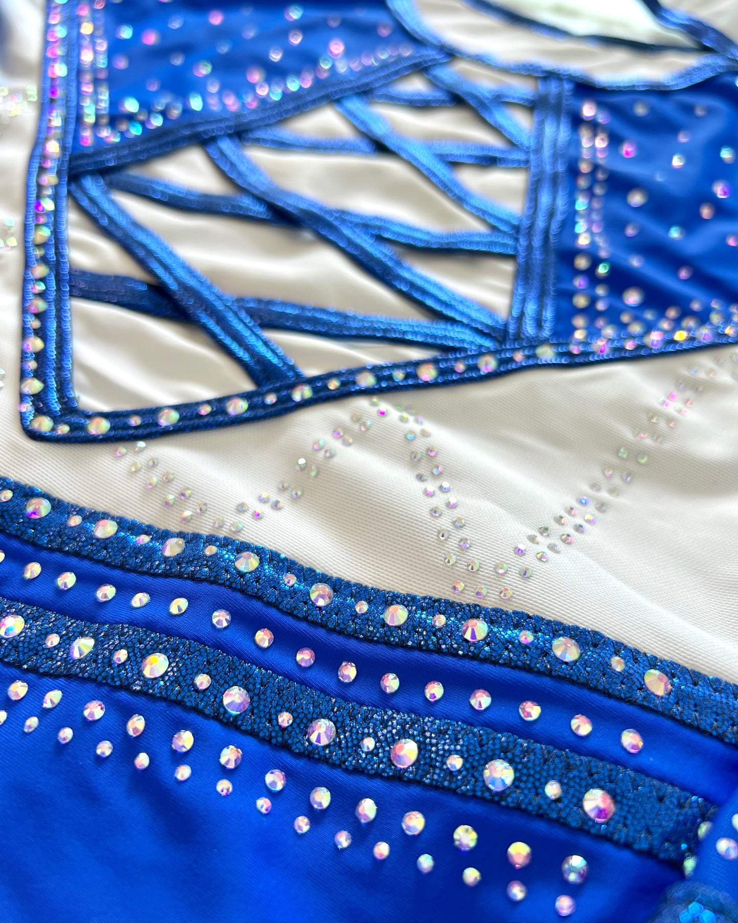 3/4 Sleeved Sapphire Star Leotard - Stag Gymnastics Leotards