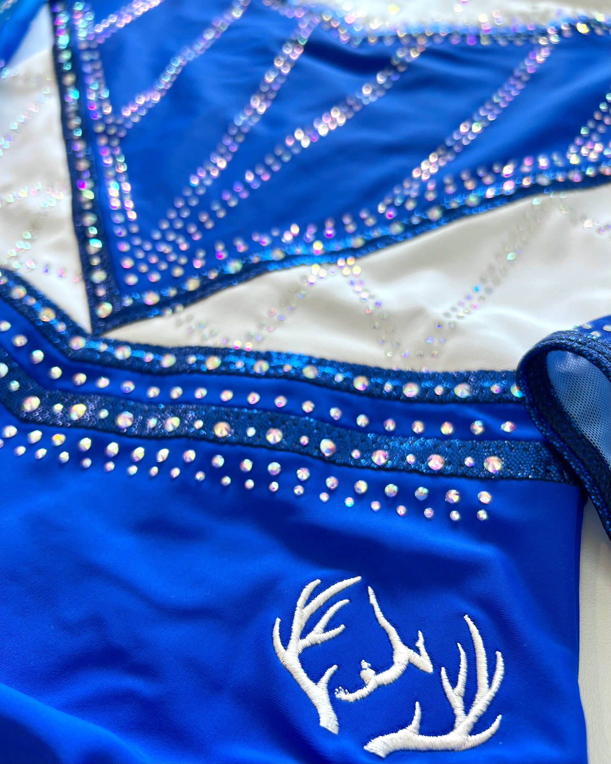 3/4 Sleeved Sapphire Star Leotard - Stag Gymnastics Leotards