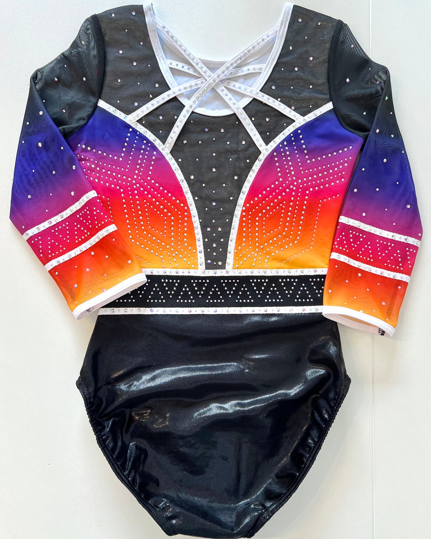 3/4 Sleeved Skyburst Leotard - Stag Gymnastics Leotards