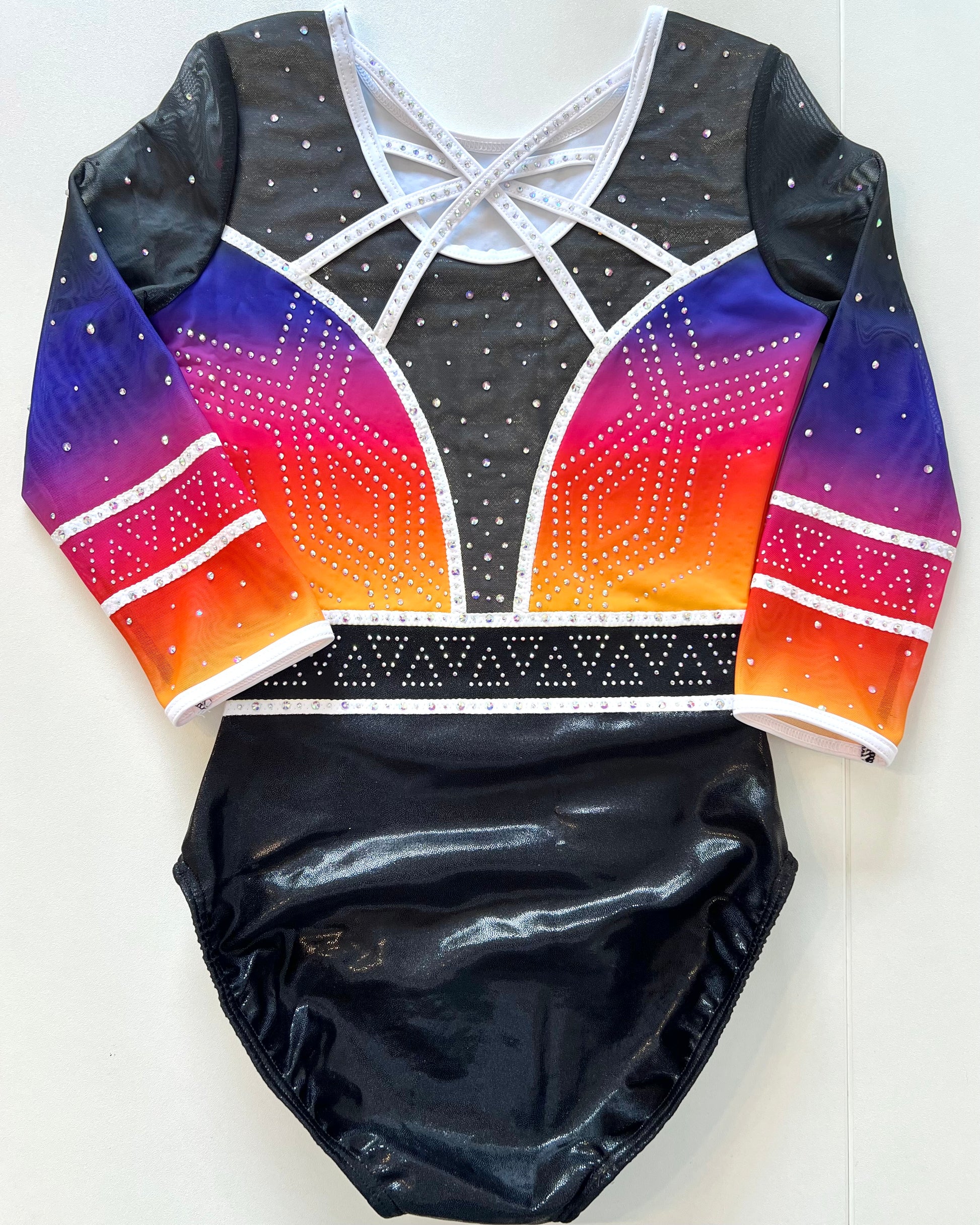 3/4 Sleeved Skyburst Leotard - Stag Gymnastics Leotards