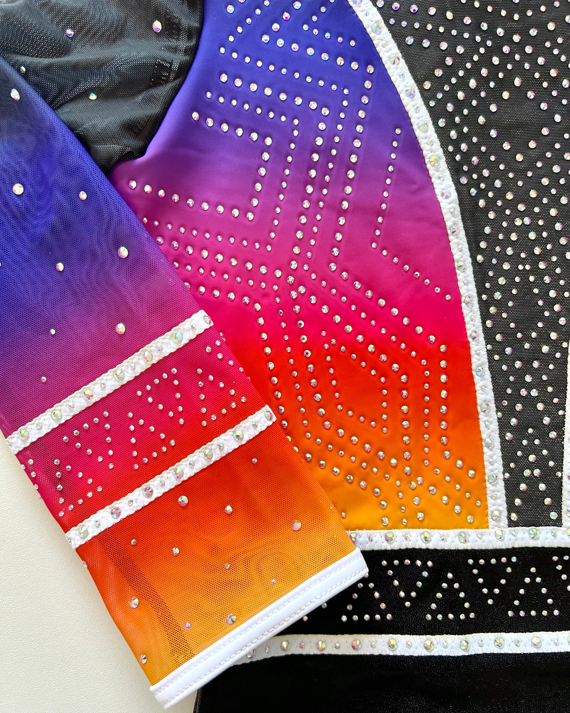 3/4 Sleeved Skyburst Leotard - Stag Gymnastics Leotards