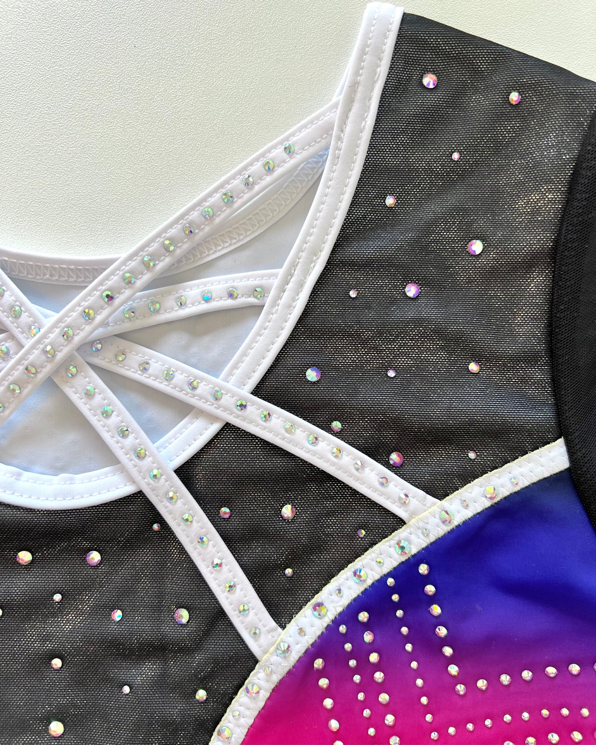 3/4 Sleeved Skyburst Leotard - Stag Gymnastics Leotards