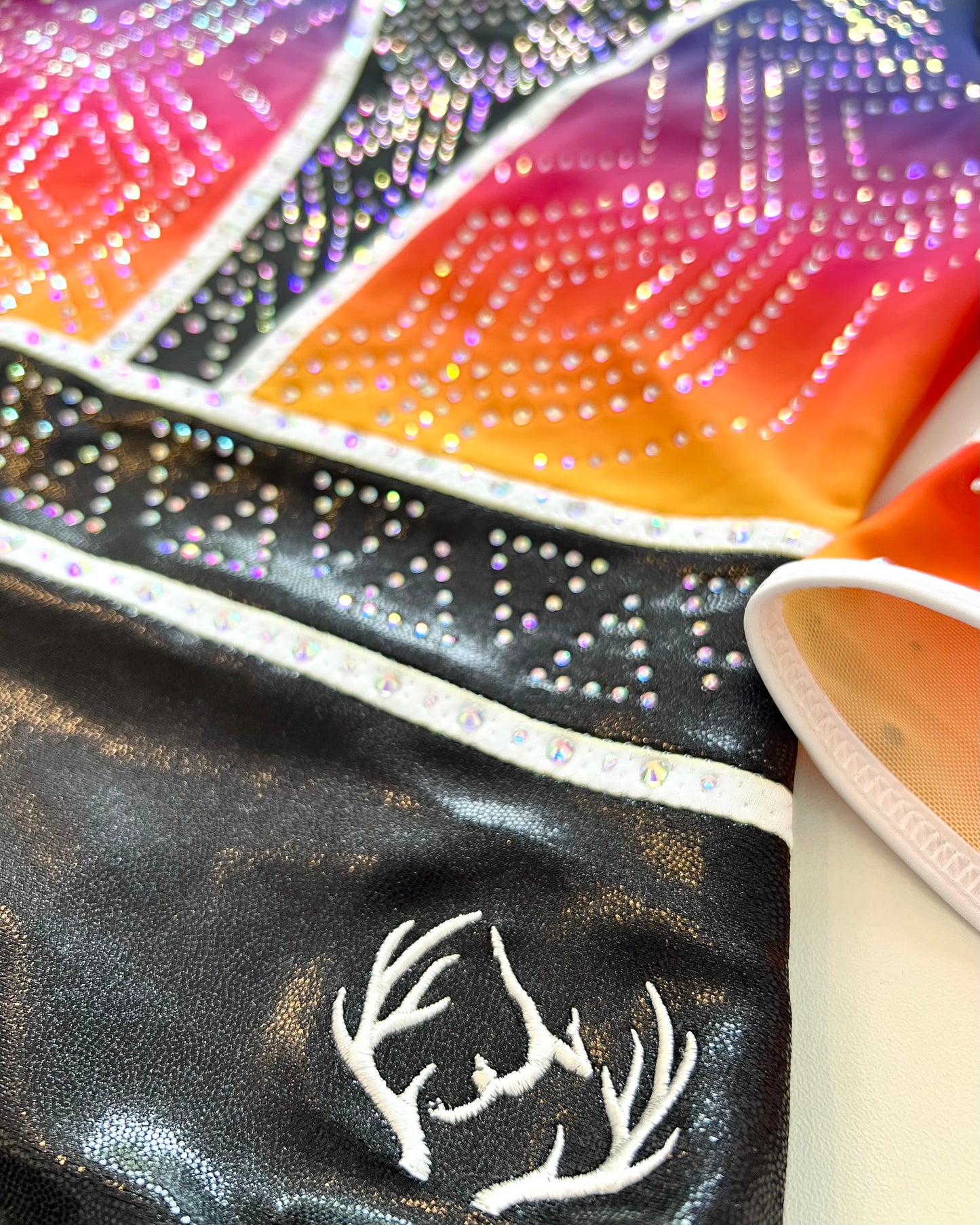 3/4 Sleeved Skyburst Leotard - Stag Gymnastics Leotards