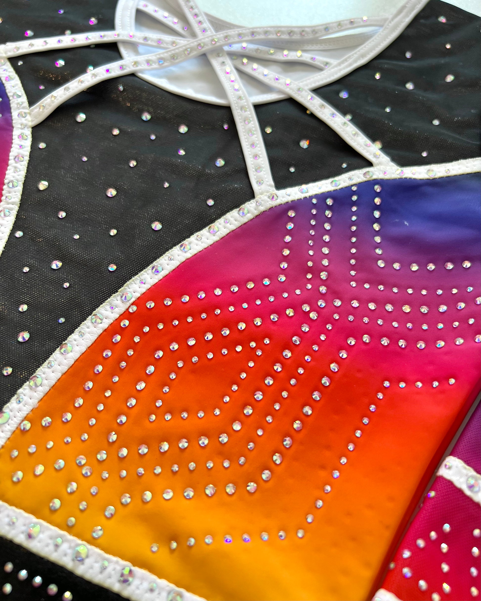 3/4 Sleeved Skyburst Leotard - Stag Gymnastics Leotards