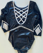 Load image into Gallery viewer, Black Diamond Leotard - 3/4 Sleeved - Stag Gymnastics Leotards
