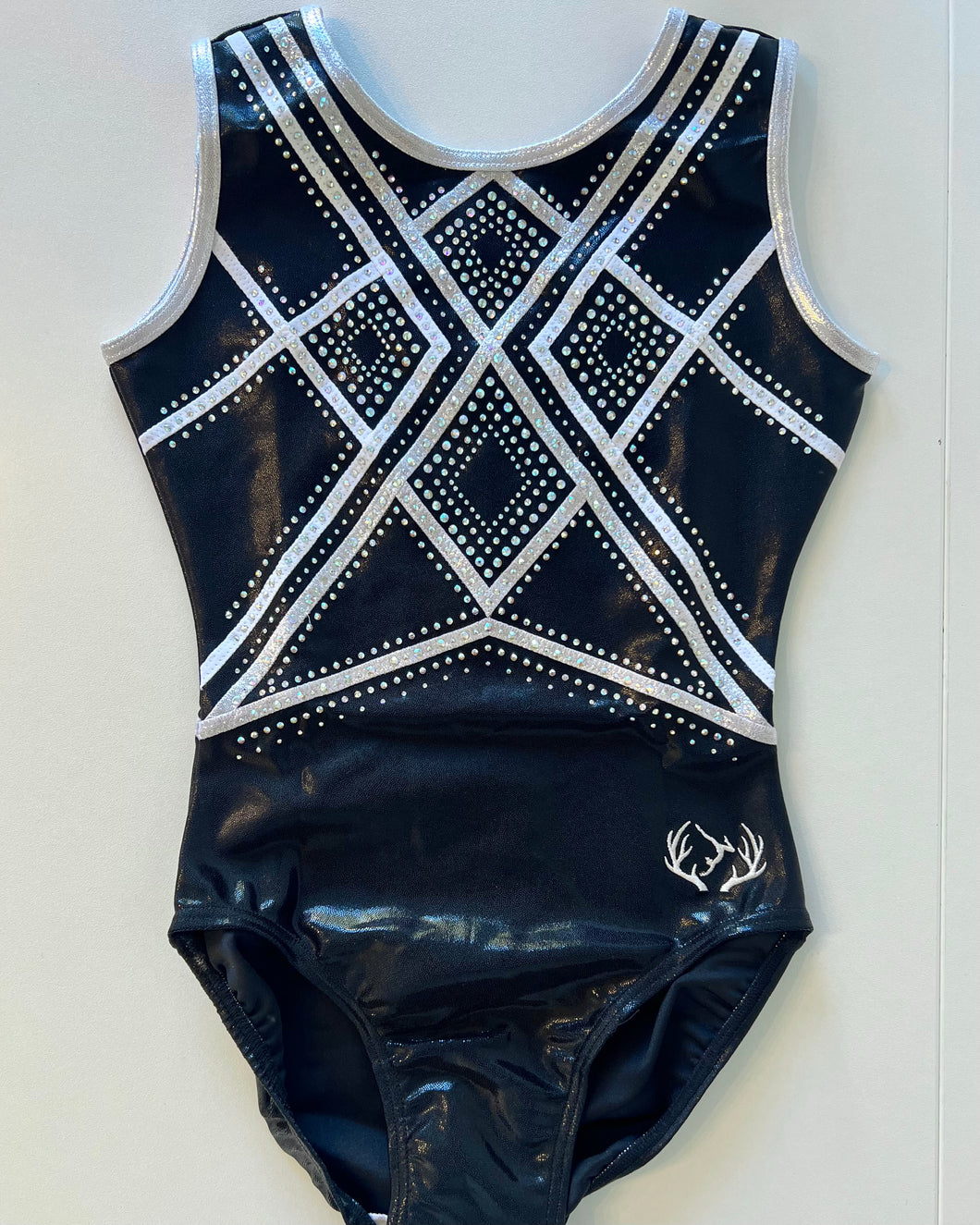 Black Diamond Leotard - Short Sleeved - Stag Gymnastics Leotards