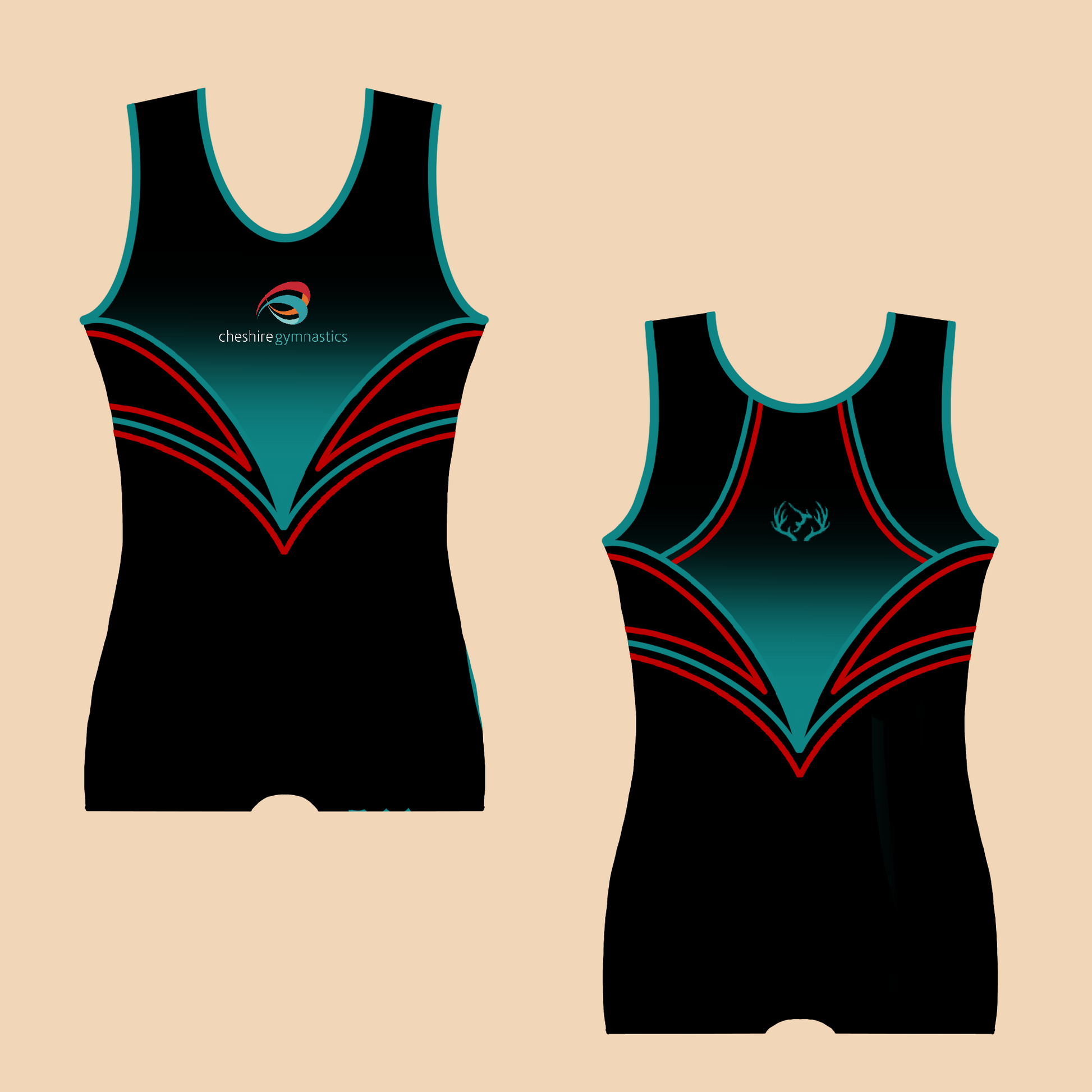 Cheshire Gymnastics - Boy's Competition Unitard - Stag Gymnastics Leotards