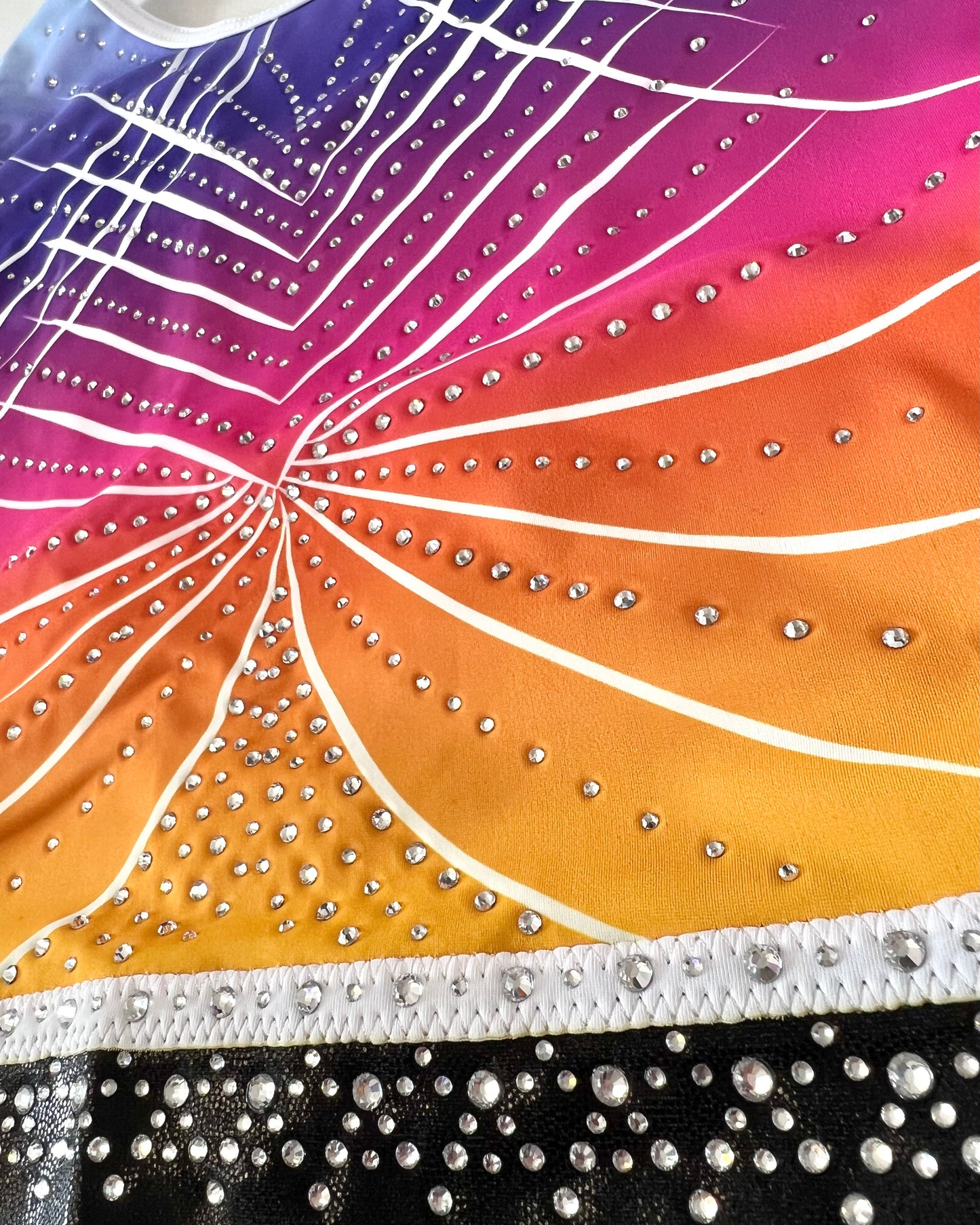 Fiesta Leotard - Front Close-Up - Stag Gymnastics Leotards