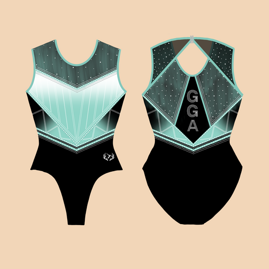 Grit and Grace Athletics, Florida - Fundraiser Leotard - Mint - Stag Gymnastics Leotards