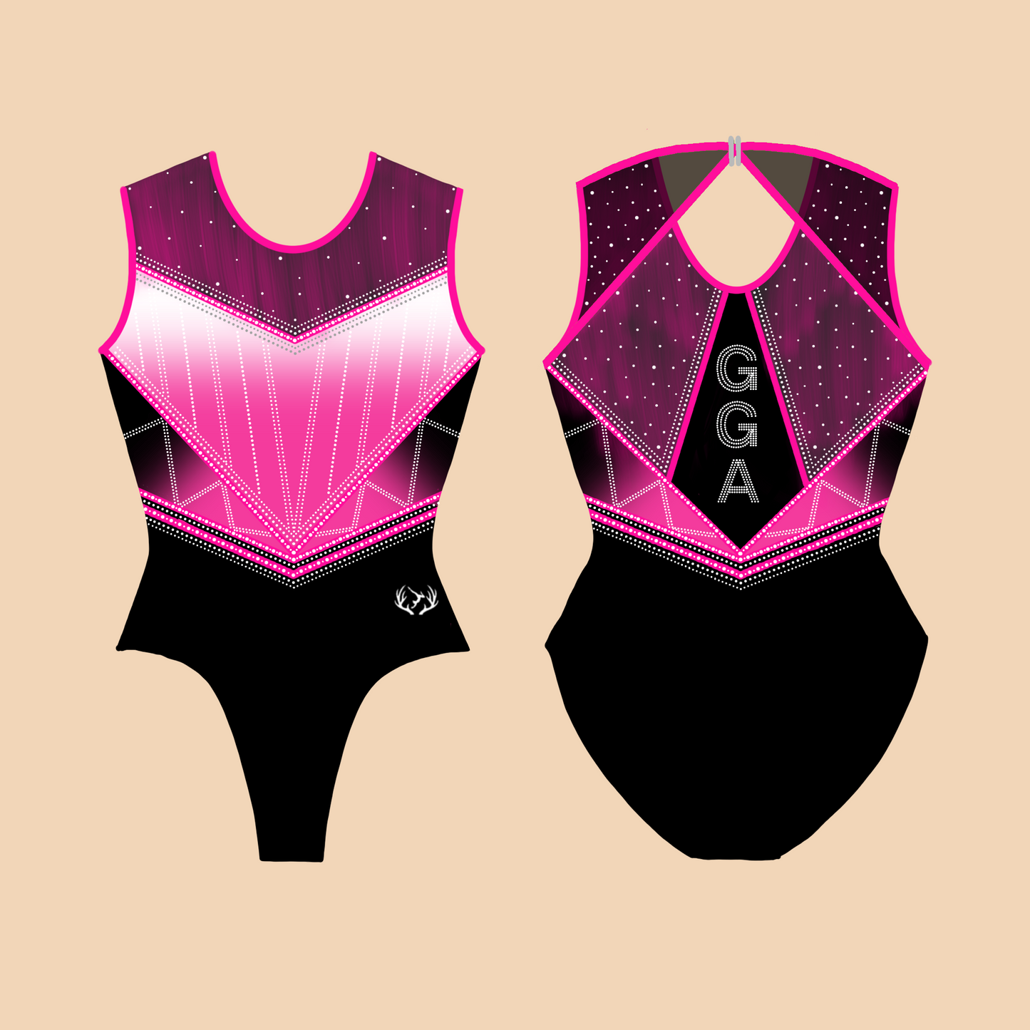 Grit and Grace Athletics, Florida - Fundraiser Leotard - Pink - Stag Gymnastics Leotards