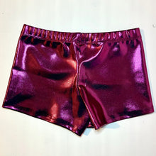 Load image into Gallery viewer, GymtastiX Inverurie and Ellon Club - Blackberry Mystique Shorts - Back - Stag Gymnastics Leotards
