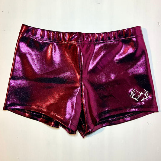 GymtastiX Inverurie and Ellon Club - Blackberry Mystique Shorts - Front - Stag Gymnastics Leotards