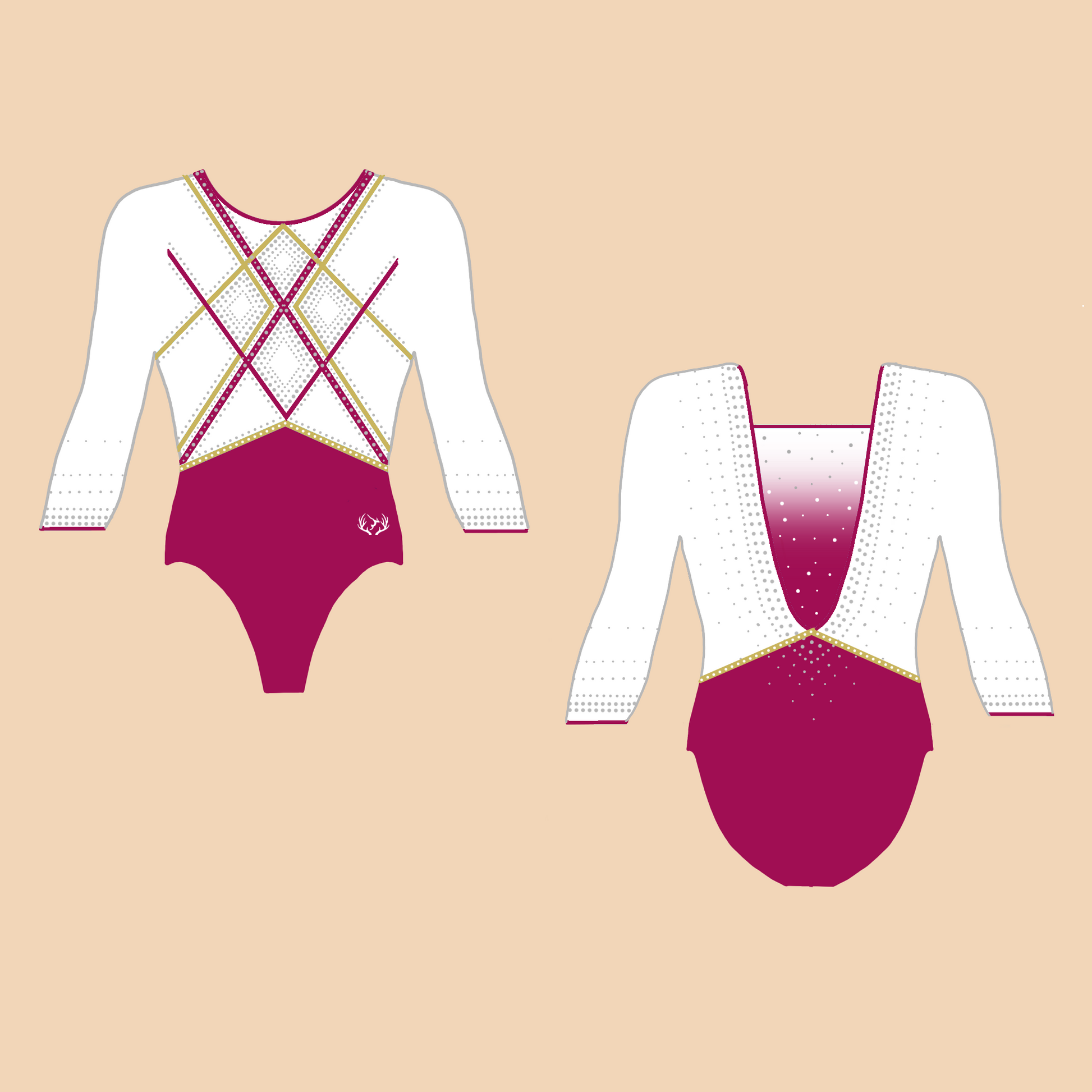 GymtastiX Inverurie and Ellon Club - Girl's Competition Leotard - Stag Gymnastics Leotards