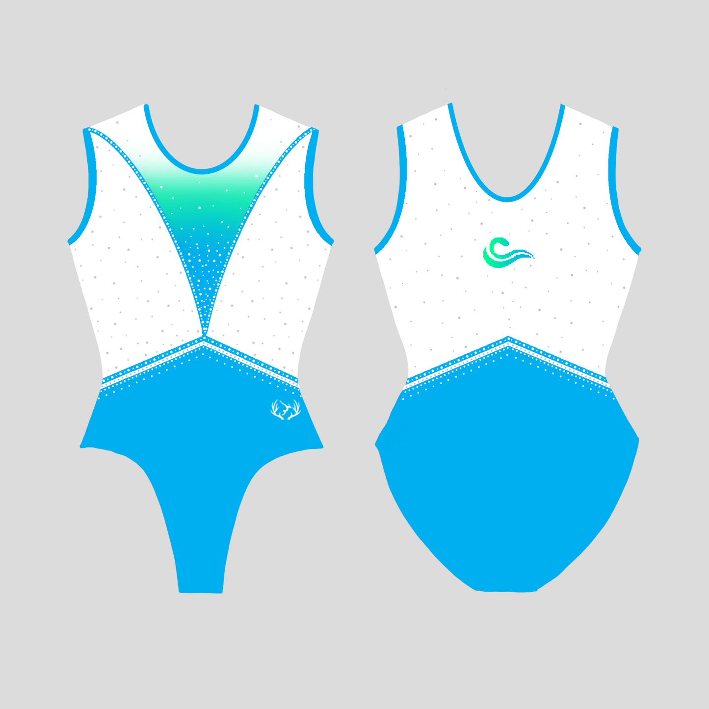 HiTide Gymnastics Club - Girl's Leotard - Plain Back - Stag Gymnastics Leotards