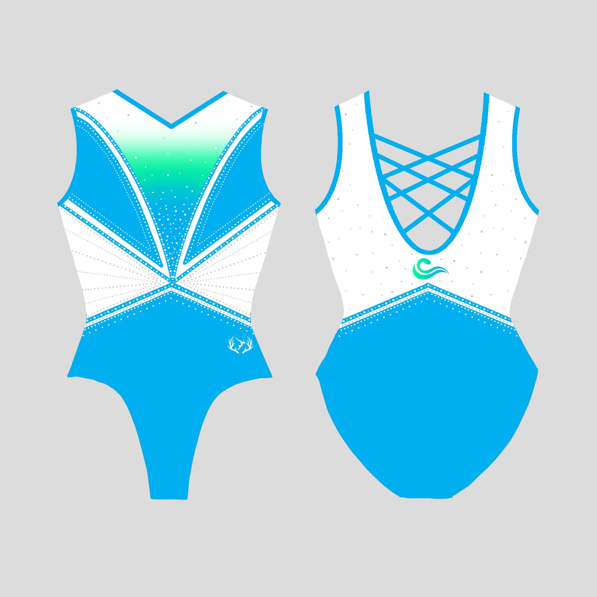 HiTide Gymnastics Club - Girl's Leotard - Strappy Back - Stag Gymnastics Leotards