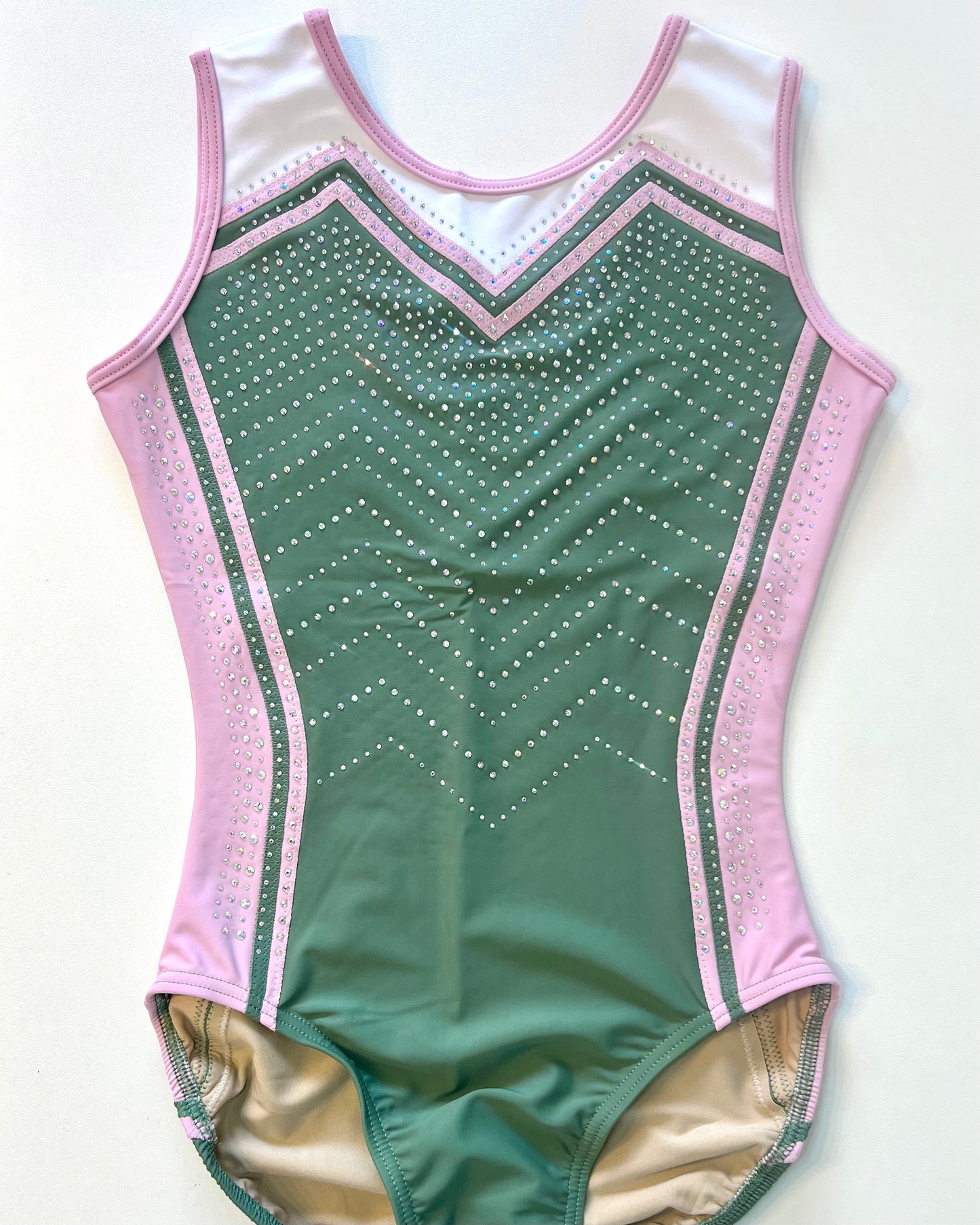 Khaki Blush Leotard - Stag Gymnastics Leotards