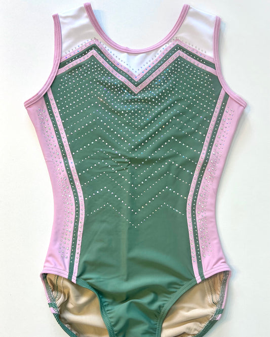 Khaki Blush Leotard - Stag Gymnastics Leotards