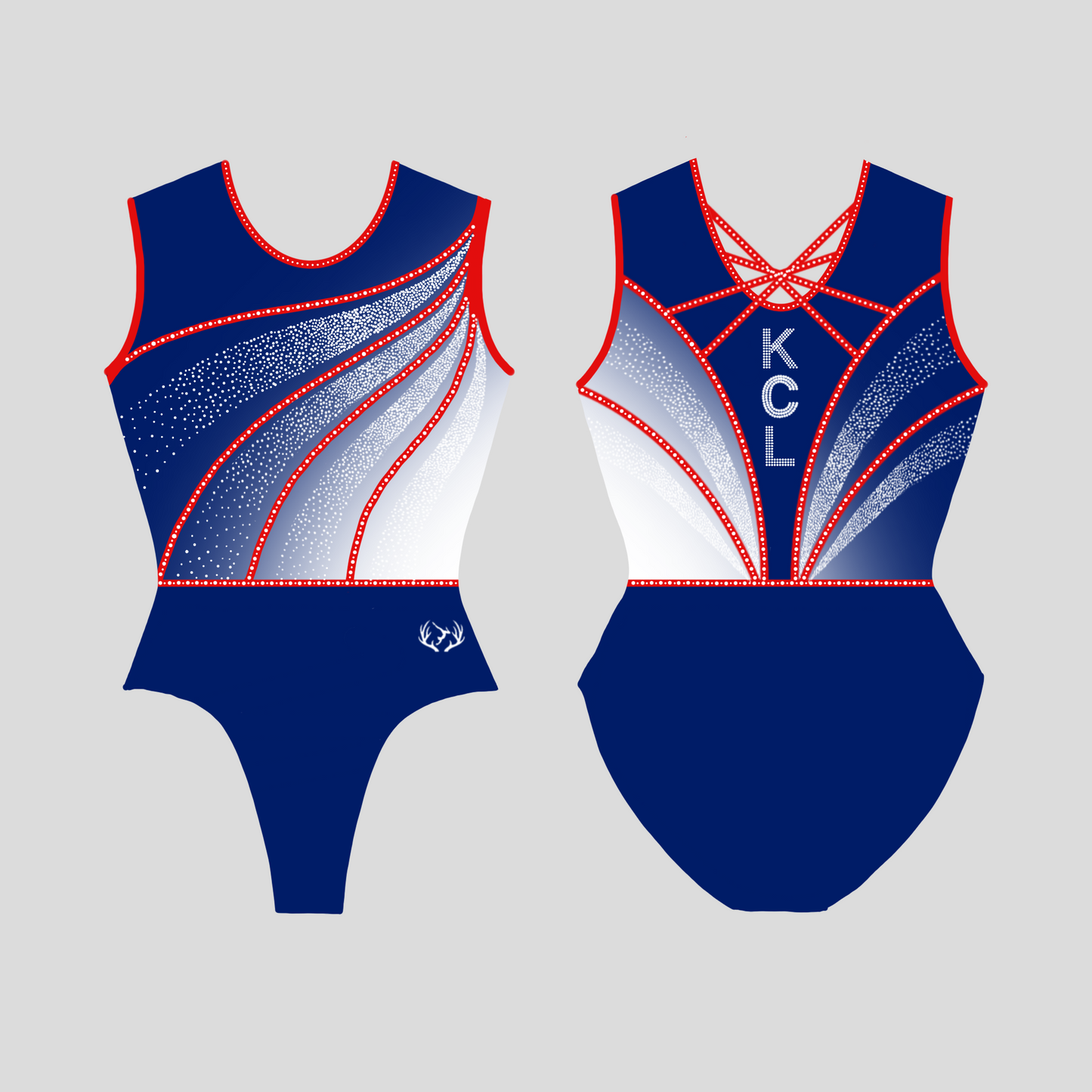 King's College London Gymnastics Society - Girl's Training Leotard - Stag Gymnastics Leotards
