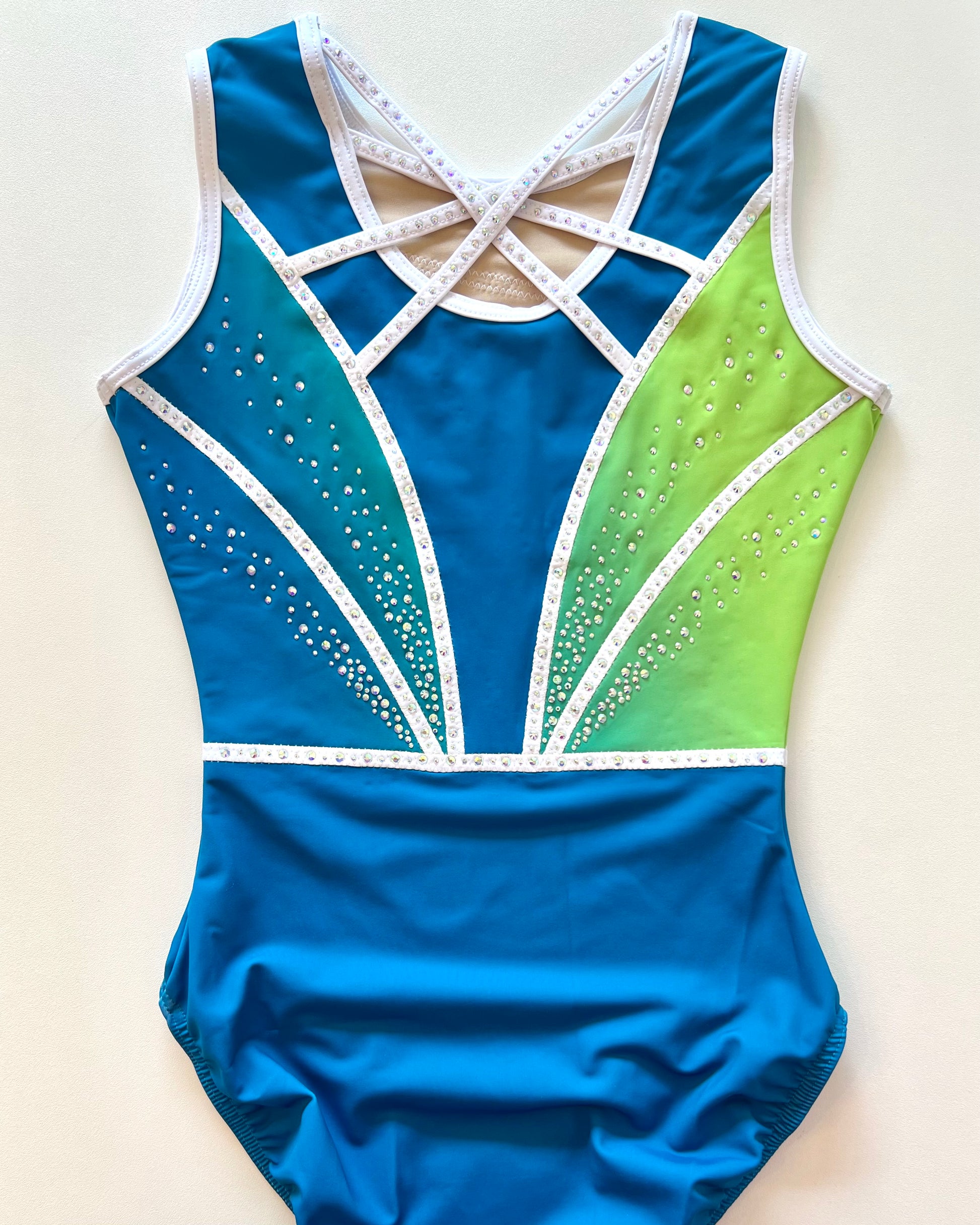 Lime Sky Leotard - Stag Gymnastics Leotards