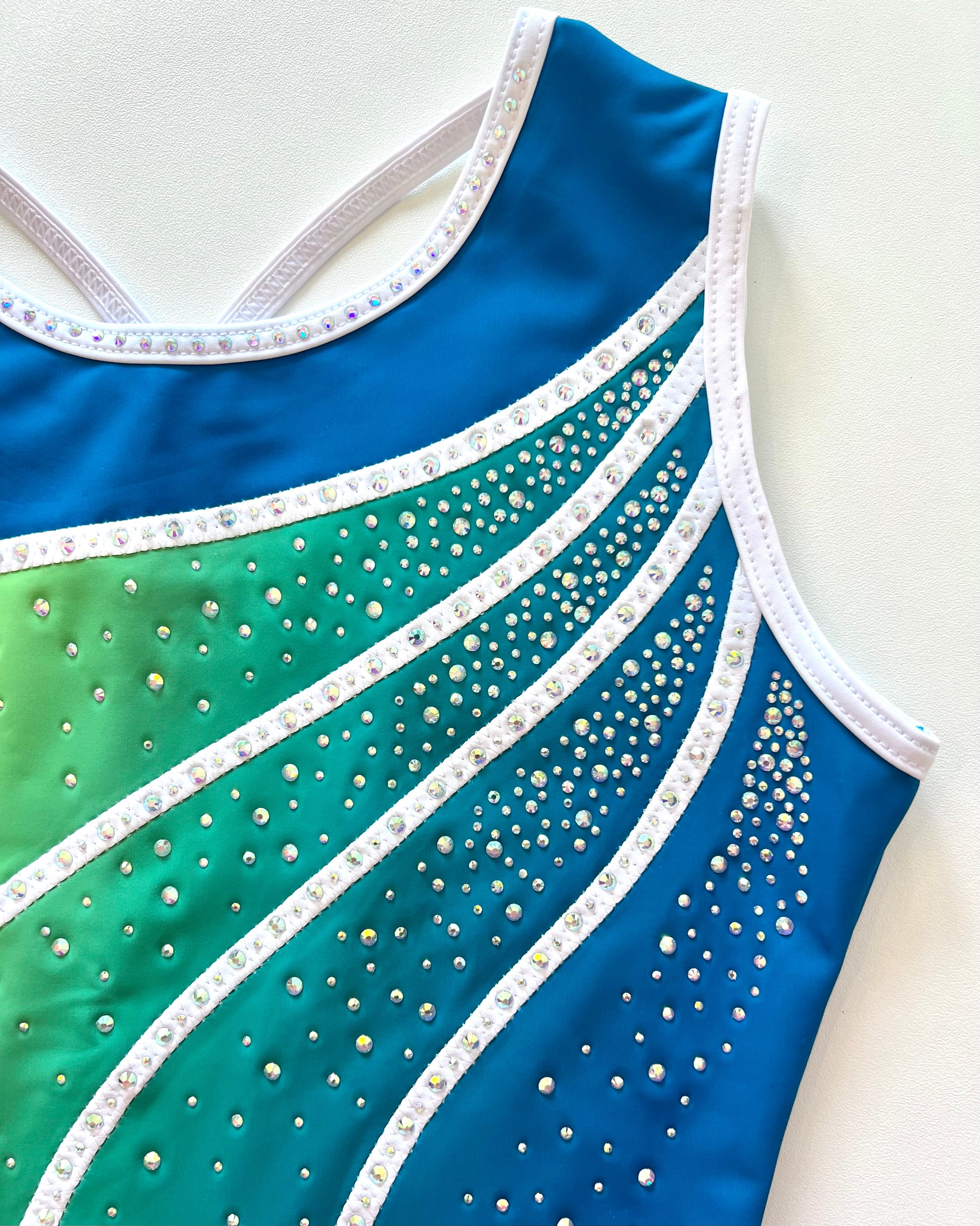 Lime Sky Leotard - Stag Gymnastics Leotards