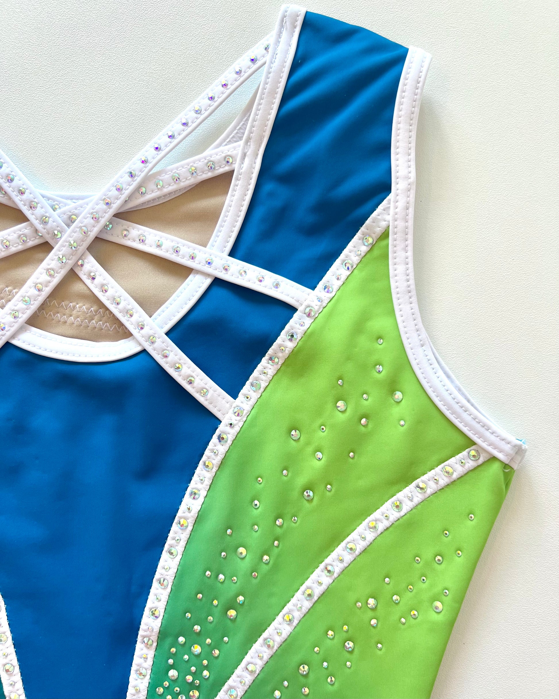 Lime Sky Leotard - Stag Gymnastics Leotards