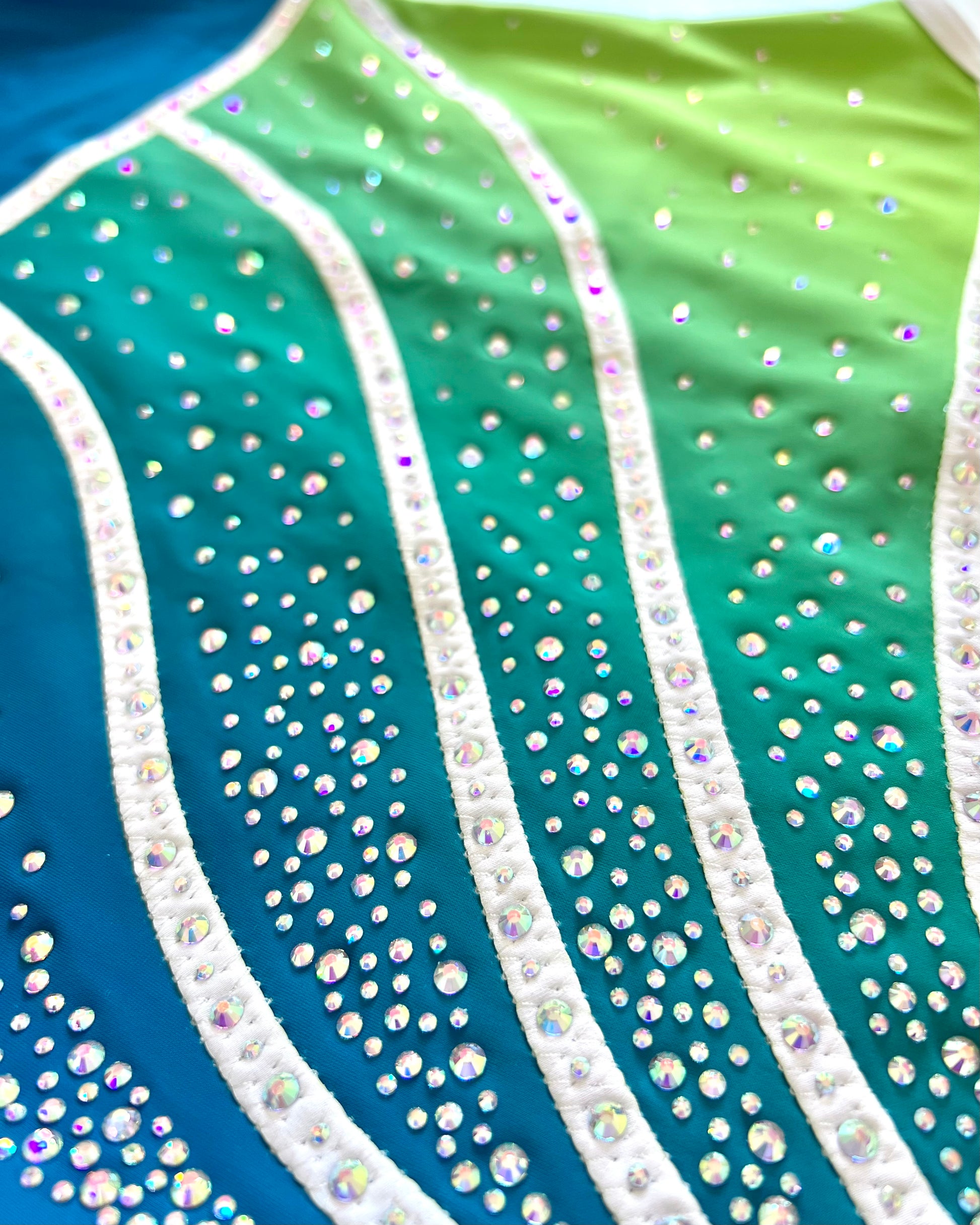 Lime Sky Leotard - Stag Gymnastics Leotards