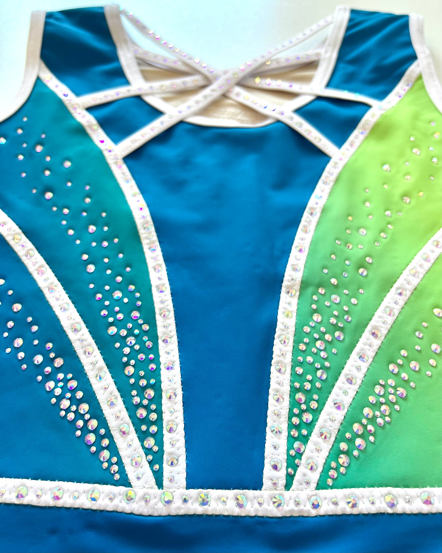 Lime Sky Leotard - Stag Gymnastics Leotards