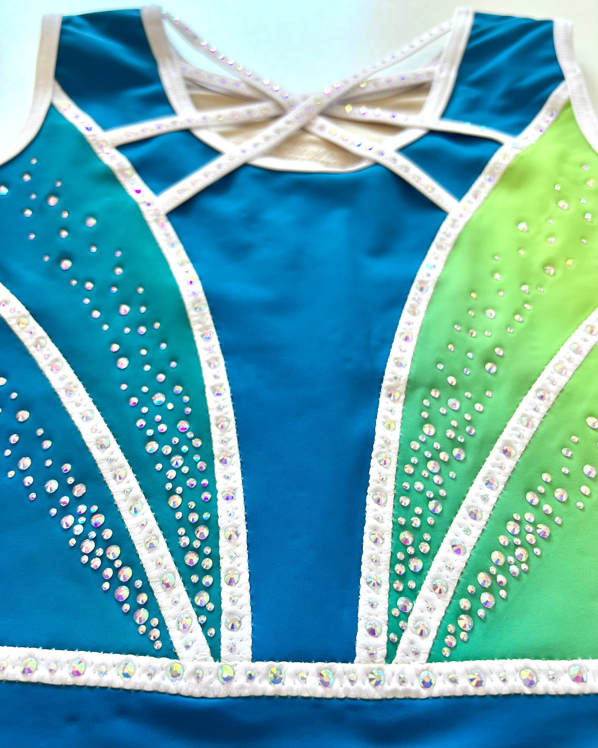 Lime Sky Leotard - Stag Gymnastics Leotards