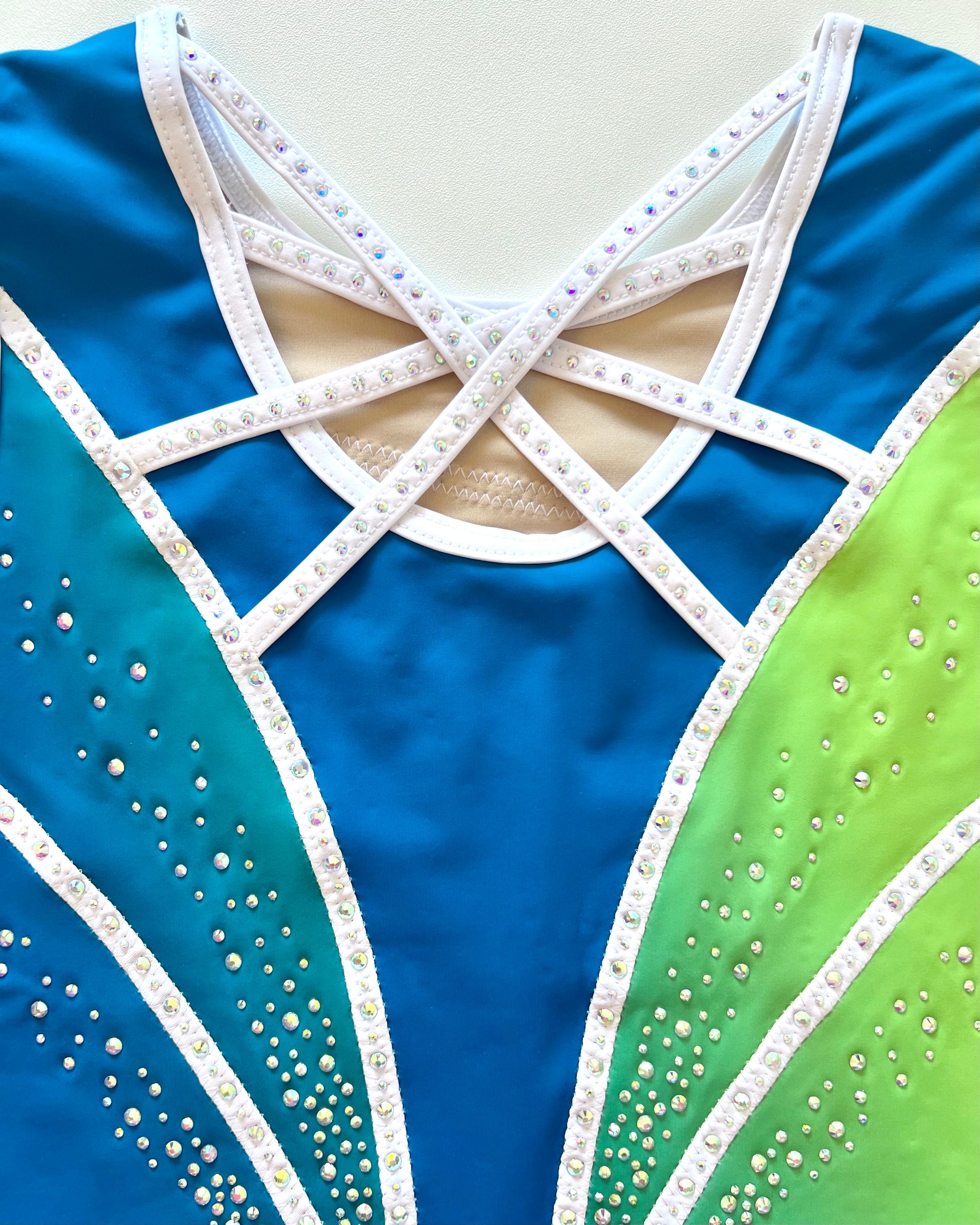 Lime Sky Leotard - Stag Gymnastics Leotards
