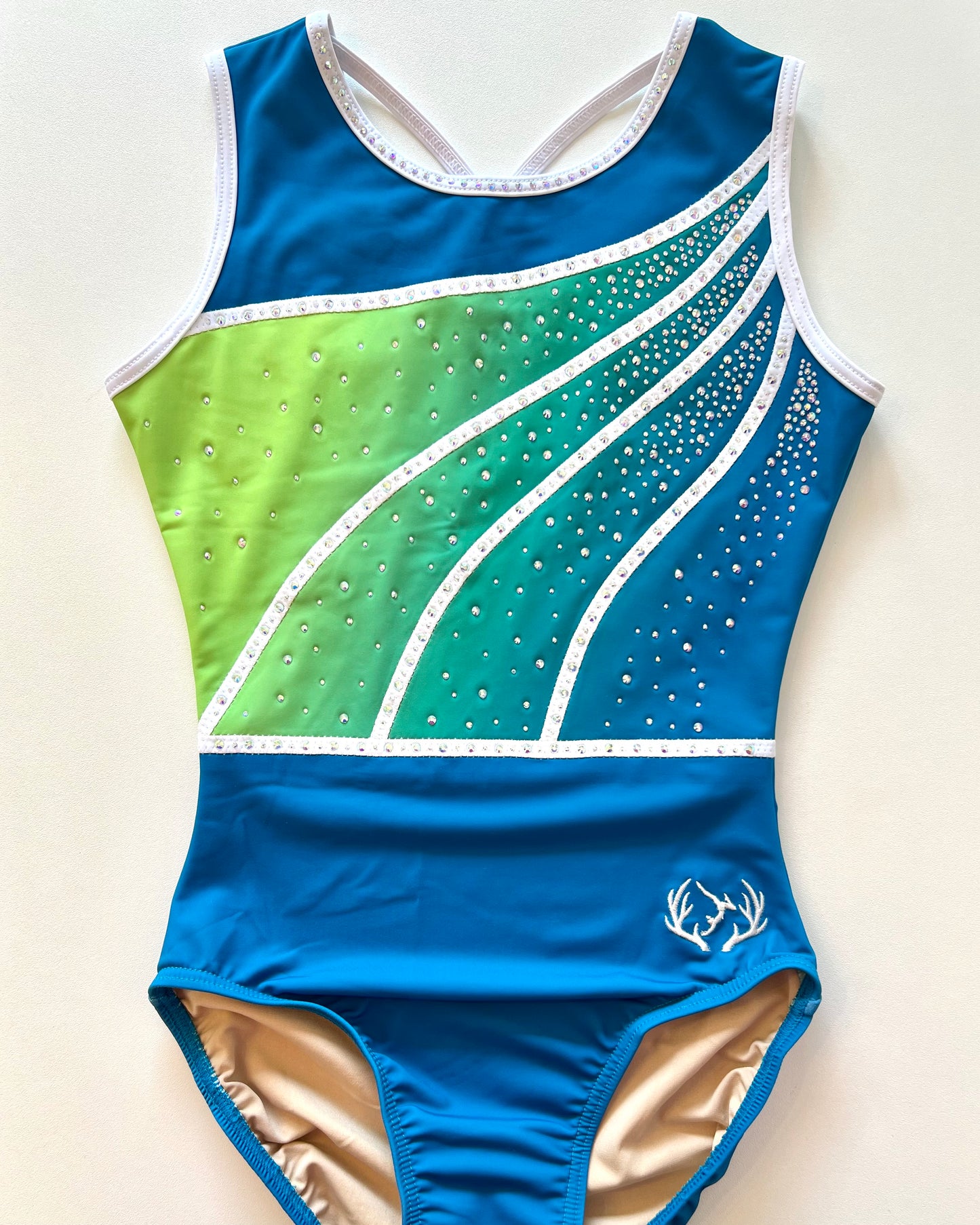 Lime Sky Leotard - Stag Gymnastics Leotards