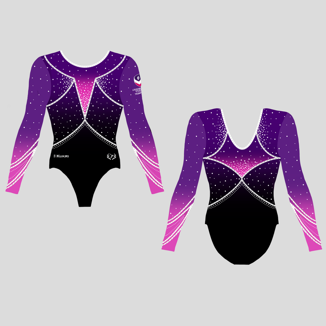 Loughborough Students Trampoline Club - Girl's Competition Leotard - Stag Leotards